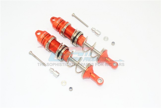 Gpm MAT105F Aluminum Front Double Section Spring Dampers 105mm 1/8 Rc Talion 6s Blx Speed Truggy Orange