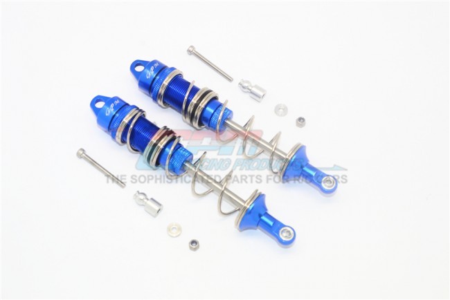 Gpm MAT125R Aluminum Rear Double Section Spring Dampers 105mm 1/8 Rc Talion 6s Blx Speed Truggy Blue
