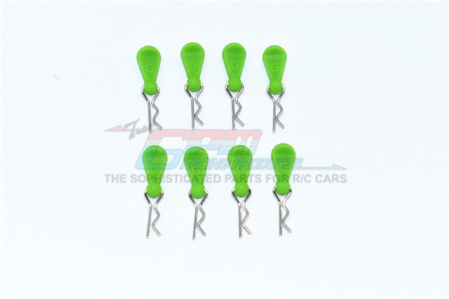 Gpm BCM006 Body Clips + Silicone Mount For 1/10 Models Green